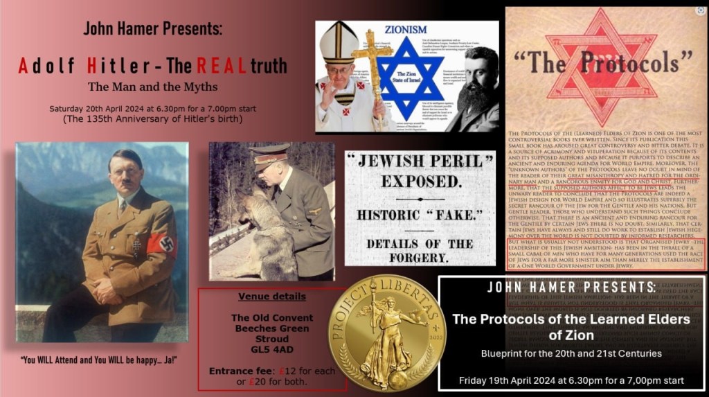 disgusting advert (details withheld to avoid automated strikes against our website for sharing antisemitic content)