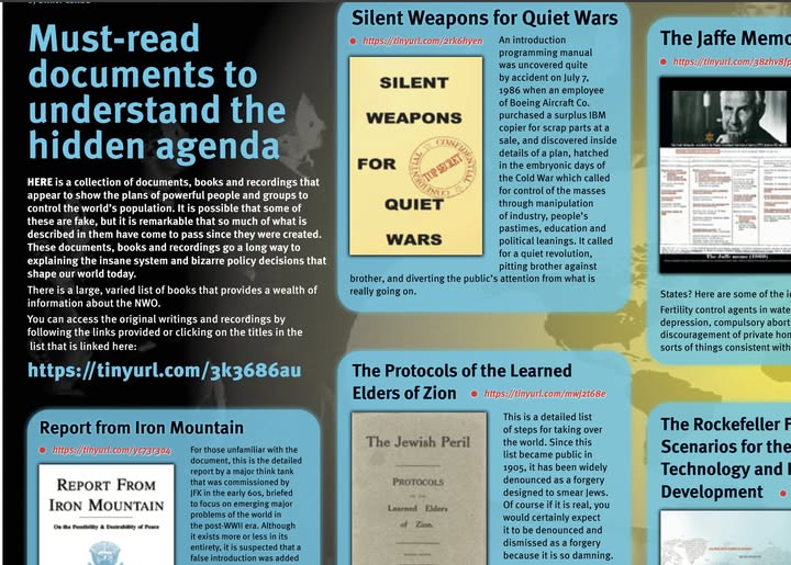 image from The Light listening the Protocols as if it is a real document that is a 'must-read' to understand the world